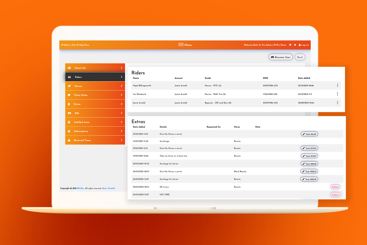 screenshot of EC Pro